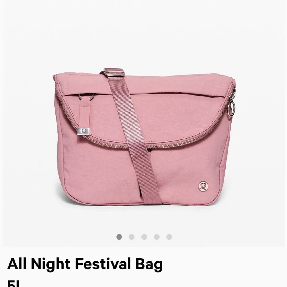 lululemon festival bag (pink taupe)